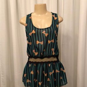 Striped Green Shirt S,M,L